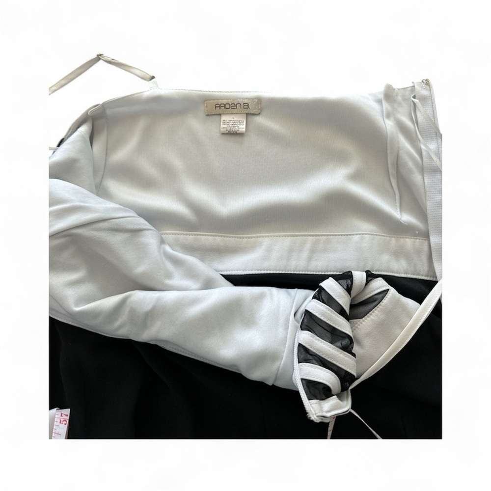 Arden B Black and White Jumpsuit - Picture 5 of 8